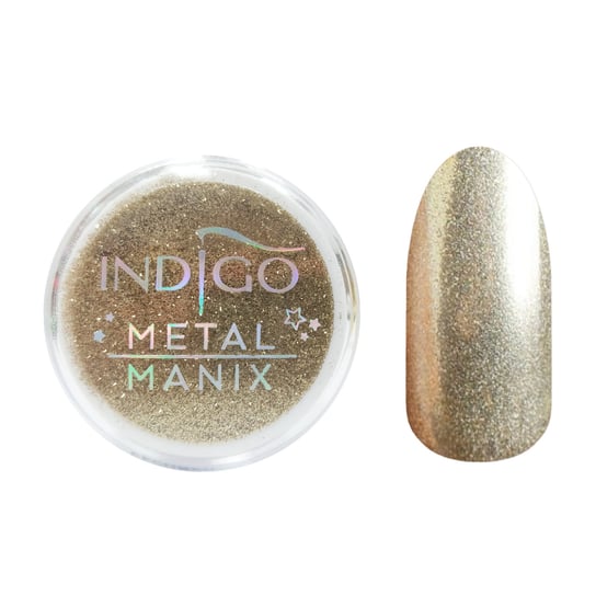 Indigo Pyłek Metal Manix Light Gold 2,5g Indigo Nails Lab