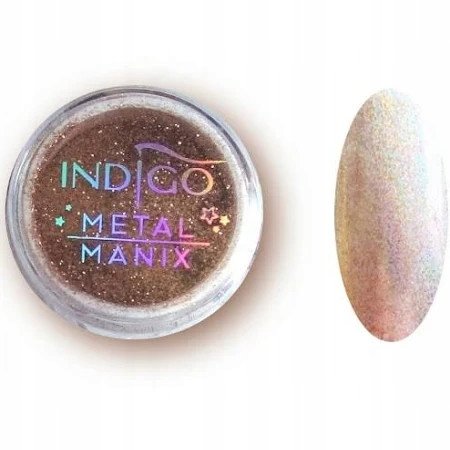 Indigo Pyłek Metal Manix Pink Gold 2,5g Indigo Nails Lab