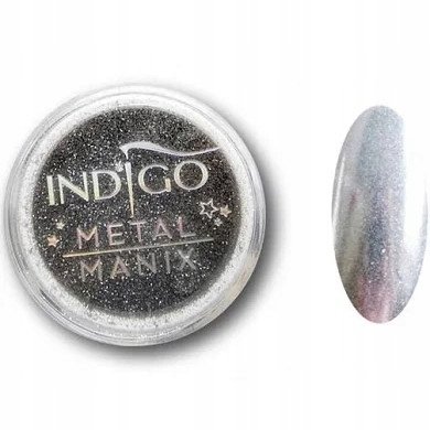 Indigo Pyłek Metal Manix Srebro 2,5g Indigo Nails Lab