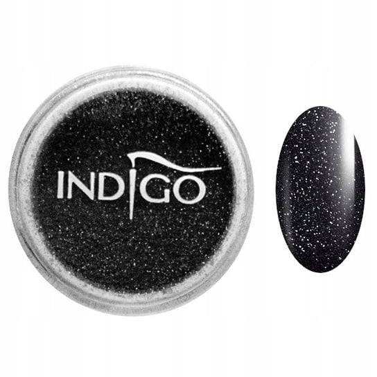Indigo Pyłek Snow Black 2,5g Indigo Nails Lab