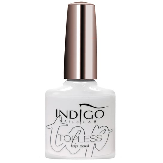 Indigo Topless Top Coat Ze Srebrnymi Drobinkami 7 ml Indigo Nails Lab