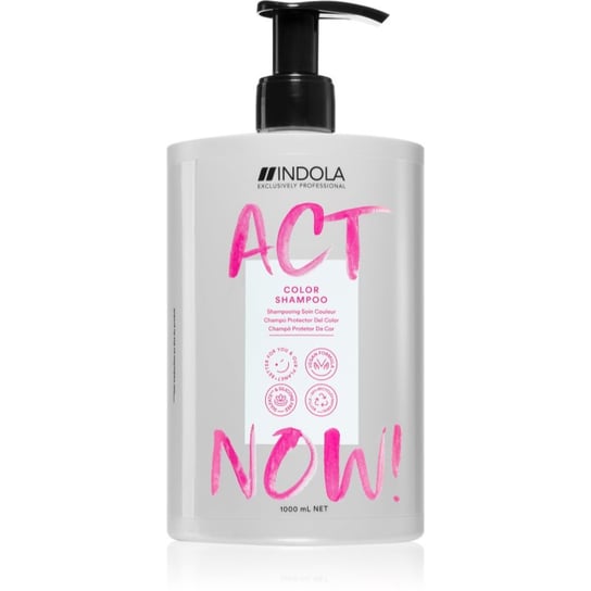 Indola Act Now! Color szampon rozświetlający chroniąca kolor 1000 ml Indola