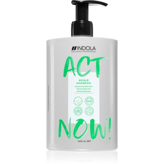 Indola Act Now! Repair oczyszczający szampon odżywczy do włosów 1000 ml Indola