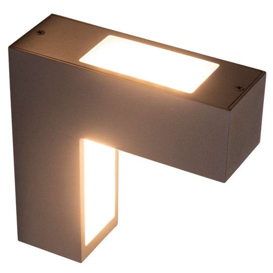 Industrialna LAMPA elewacyjna ANGUS 1163197 Nave metalowa OPRAWA kinkiet LED 53W 3000K prostokątny outdoor IP54 grafitowy Nave