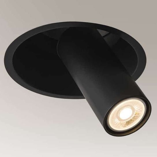 Industrialna LAMPA sufitowa YAKUMO 7806 Shilo okrągła OPRAWA metalowa WPUST regulowana tuba czarna Shilo