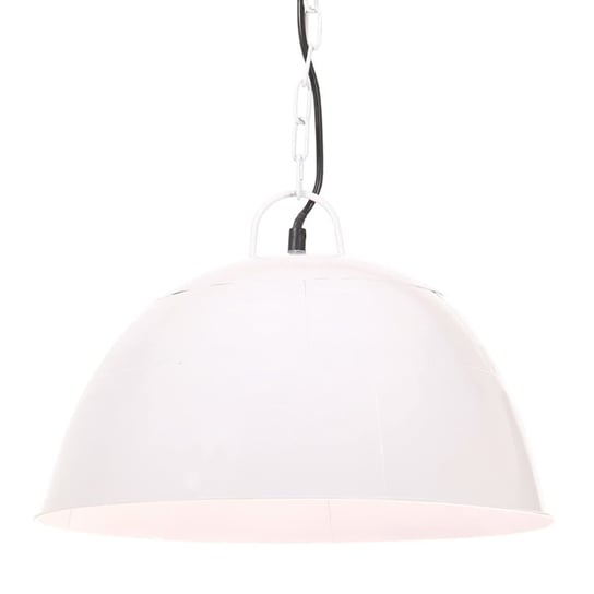 Industrialna lampa wisząca, 25 W, biała, okrągła, 41 cm, E27 vidaXL