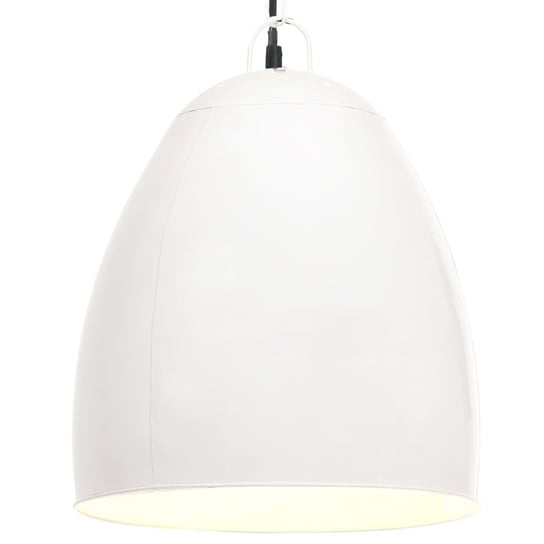 Industrialna lampa wisząca, 25 W, biała, okrągła, 42 cm, E27 vidaXL