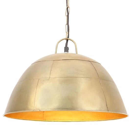 Industrialna lampa wisząca, 25 W, mosiężna, okrągła, 41 cm, E27 vidaXL