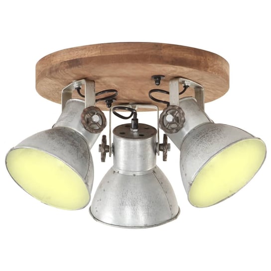 Industrialna lampa wisząca, 25 W, srebrna, 42x27 cm, E27 vidaXL