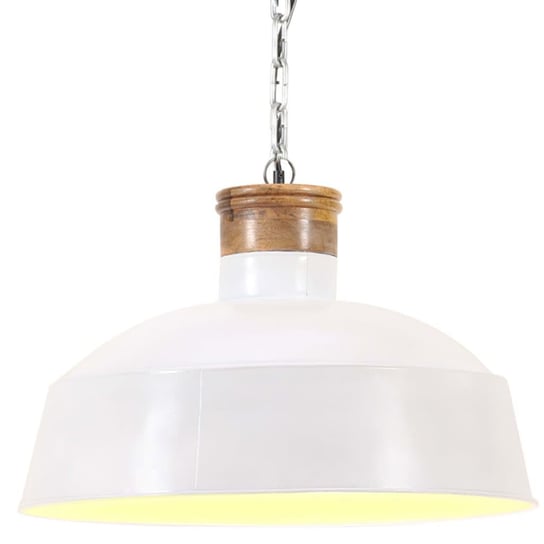 Industrialna lampa wisząca, 58 cm, biała, E27 VMP