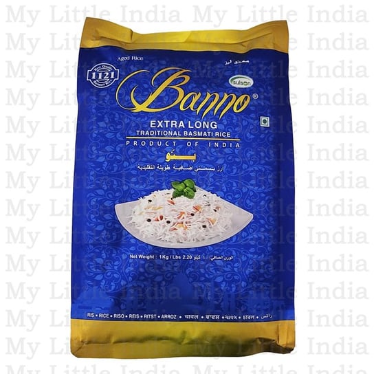 Indyjski ryż Banno basmati super długi 1 kg Banno