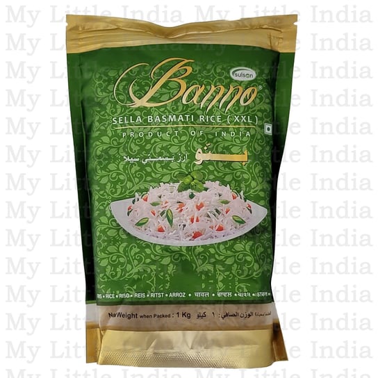 Indyjski ryż Banno paraboliczny sella basmati 1 kg Banno