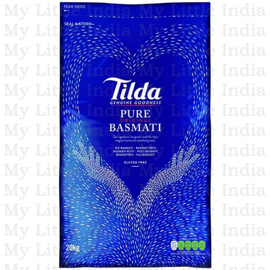 Indyjski ryż Tilda basmati czysty oryginalny 20 kg Tilda