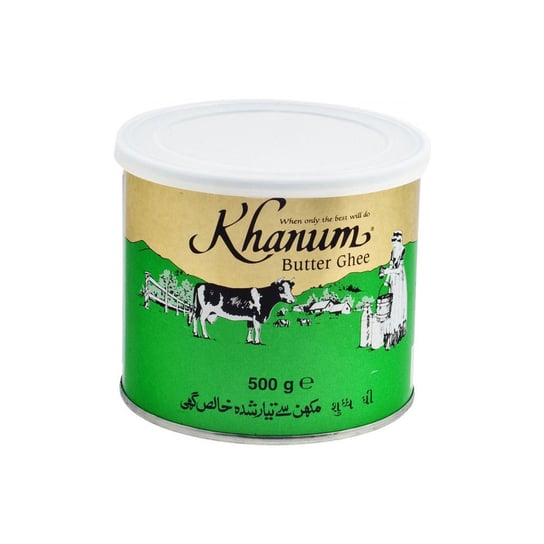 Indyjskie Masło Ghee - Masło Klarowane 99,8% "Finest Quality Pure Butter Ghee For Cooking & Frying" 500g Khanum Inny producent