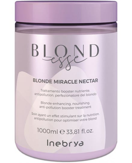 Inebrya Blondesse blonde miracle nectar odżywcza kuracja do włosów blond 1000ml Inebrya