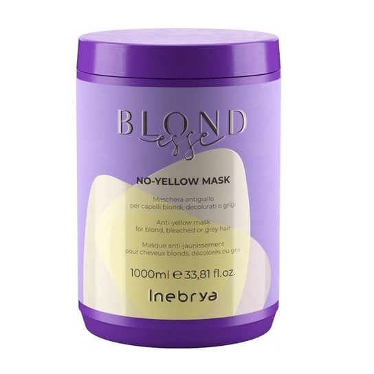 Inebrya Blondesse no-yellow mask maska do włosów blond rozjaśnianych i siwych 1000ml Inebrya