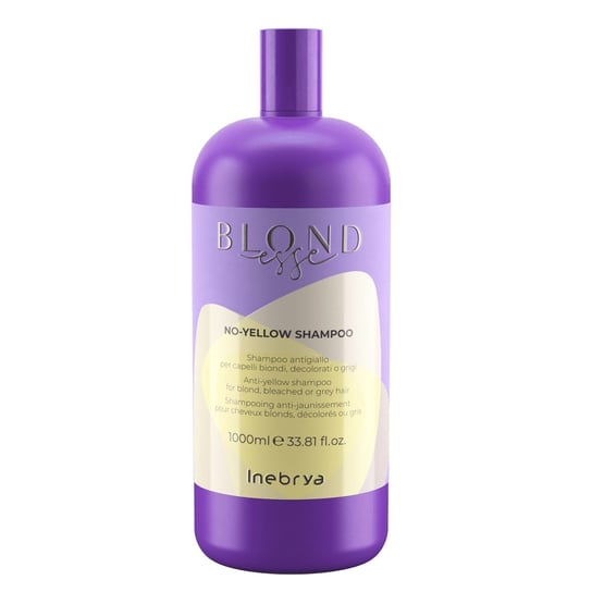 Inebrya Blondesse no-yellow shampoo szampon do włosów blond rozjaśnianych i siwych 1000ml Inebrya
