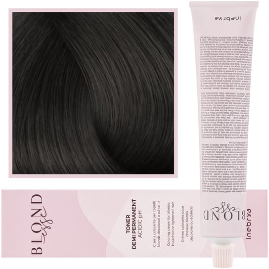Inebrya Blondesse, Toner do koloryzacji włosów, DT01 Metaliczny Mistyczny Czarny Perłowy, 100ml Inebrya