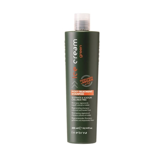 Inebrya, Green, regeneracyjny szampon ekologiczny, 300 ml Inebrya