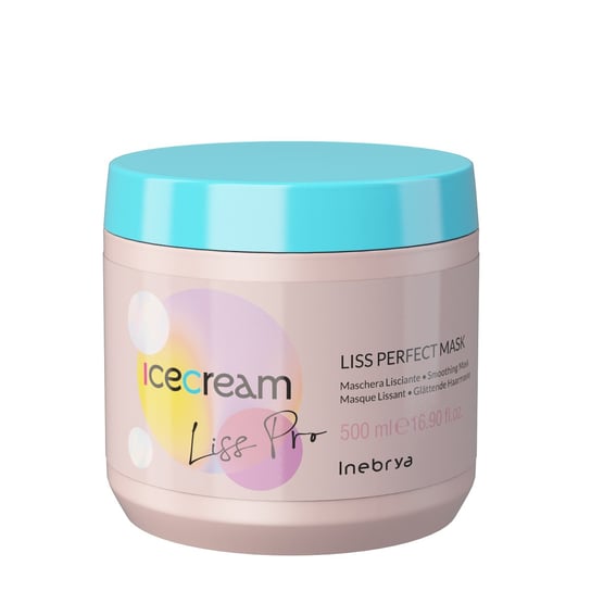 Inebrya, Ice Cream Liss-Pro, Maska wygładzająca włosy, 500 ml Inebrya