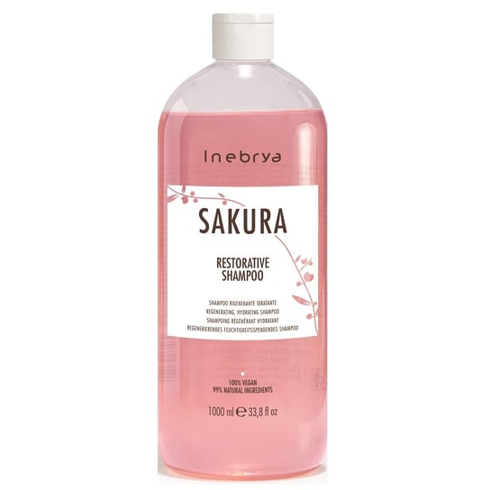 Inebrya, Sakura Restorative Shampoo wzmacniający szampon do włosów 1000ml Inebrya