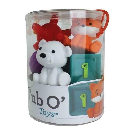 Infantino 216289 Zestaw Gumowych Klocków W Wiaderku Infantino