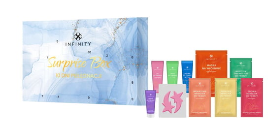 Infinity, Surprise Box, Zesatw kosmetyków do pielęgnacji, 10 szt. Infinity