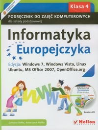 Informatyka Europejczyka 4. Podręcznik + CD Kiałka Danuta, Kiałka Katarzyna