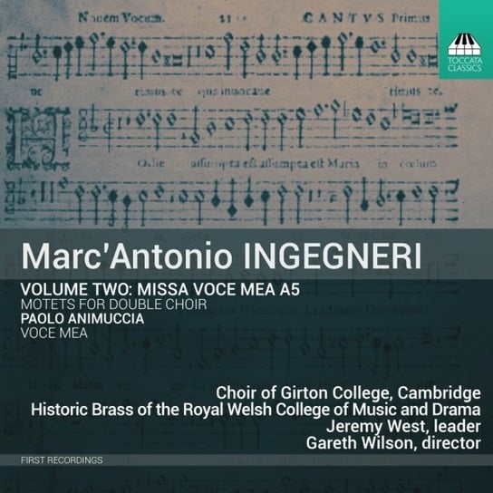 Ingegneri: Missa Voce Mea a5 Choir of Girton College Cambridge