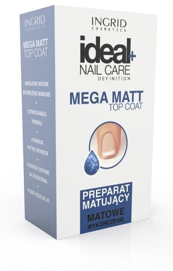 Ingrid, Ideal Nail Care, preparat matujący do paznokci Mega Matt, 7 ml Ingrid