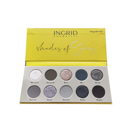 Ingrid, Shades of Gray paleta cieni do powiek 15g Ingrid