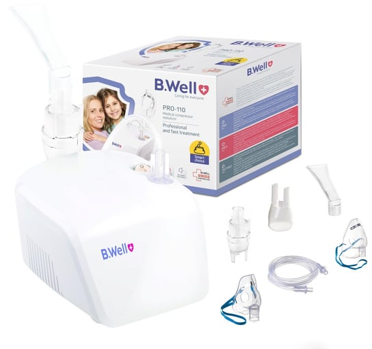 Inhalator nebulizator, dla dzieci i dorosłych  B.Well PRO-110 B.Well