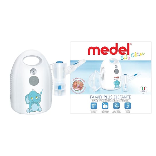 Inhalator pneumatyczno-tlokowy, dla dzieci i dorosłych  MEDEL Family Plus Elefante Medel