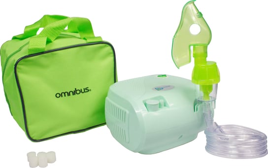 Inhalator tłokowy, dla dzieci i dorosłych  OMNIBUS BR-CN116 seledynowy Omnibus