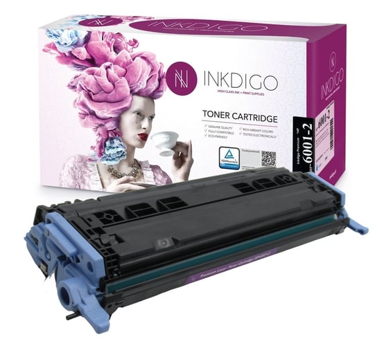 INKDIGO Q6001A zgodny Toner do HP LaserJet 1600 2605DN CM1017 2600N CM1015 Cyan Inkdigo