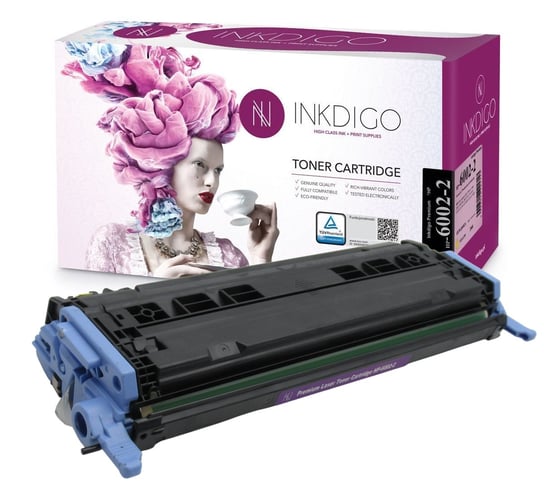 INKDIGO Q6002A zgodny Toner do HP LaserJet 1600 2605DN CM1017 2600N CM1015 Yellow Inkdigo