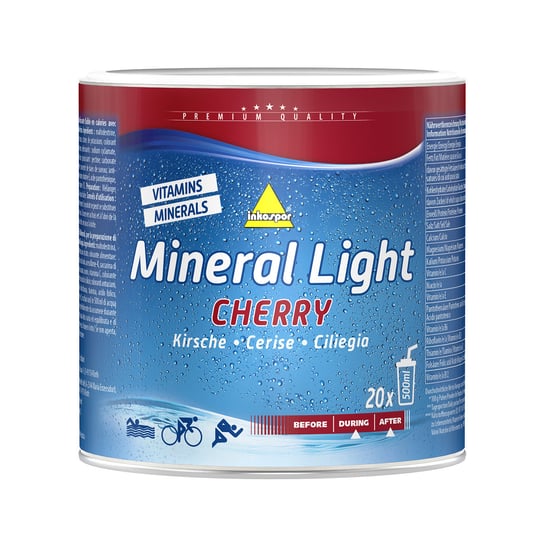 INKOSPOR MINERAL LIGHT koncentrat mineralno witaminowy w proszku 330 g wiśniowy Inkospor
