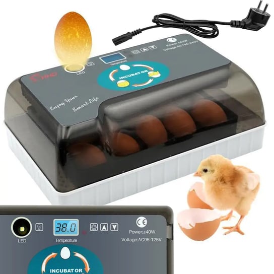 Inkubator do jajek Heckermann EW9-12 Automatyczna wylęgarka jaj Heckermann