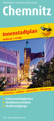 Innenstadtplan Chemnitz 1 : 10 000 Publicpress