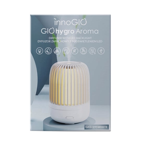 InnoGIO, Dyfuzor zapachowy z podświetleniem LED GioHygro Aroma Innogio