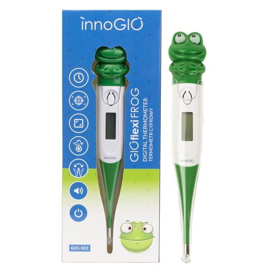 InnoGIO, Termometr cyfrowy GioFlexi Frog, zielony Innogio