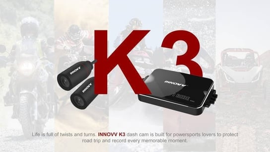 INNOVV K3 - wideorejestrator motocyklowy 2 kamery Zamiennik/inny