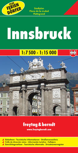 Innsbruck. Mapa 1:7 500 / 1:15 000 Opracowanie zbiorowe