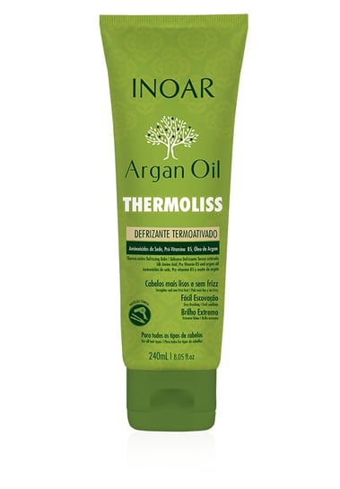 Inoar Argan Oil Thermoliss, Balsam Termoaktywny Wygładzający, 240ml INOAR