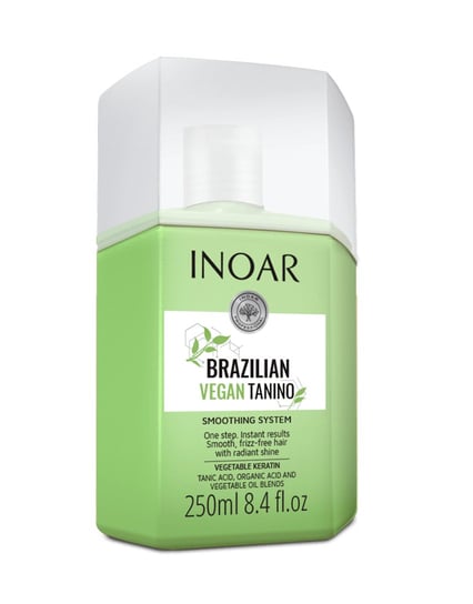 Inoar, Brazilian Vegan Tanino, Wegańska Kuracja Prostująca Włosy, Taninoplastia, 250ml INOAR