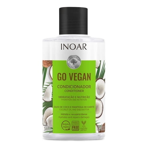 Inoar Go Vegan, Odżywka Nawilżająco-wygładzająca, 300ml INOAR
