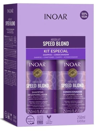 Inoar Speed Blond Duopack, Zestaw kosmetyków do włosów, 2 szt. INOAR