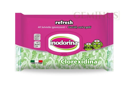INODORINA Refresh Clorexidine 40 pc (z Chlorheksydyną) 1op. Inodorina