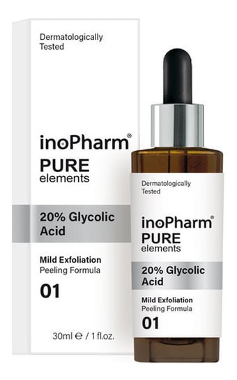 InoPharm, Peeling do twarzy z 20% kwasem glikolowym, 30 ml InoPharm