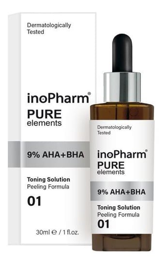 InoPharm, peeling do twarzy z hydroksykwasami 9% AHA i BHA, 30 ml InoPharm